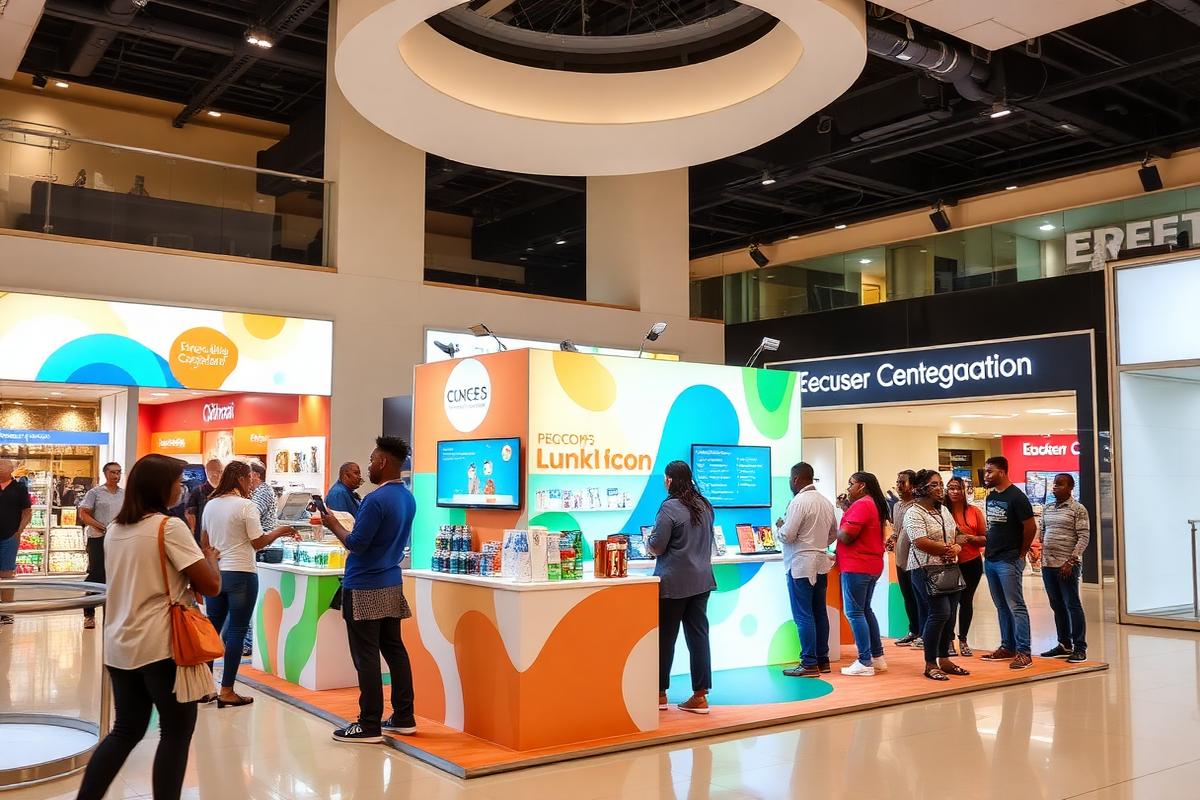 Brand activation in a busy mall